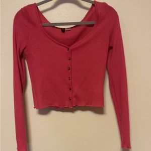 Hot Pink Knit Longsleeve